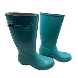 COPY - Hunter Tiffany Green Rain Boots Size 7 -Child